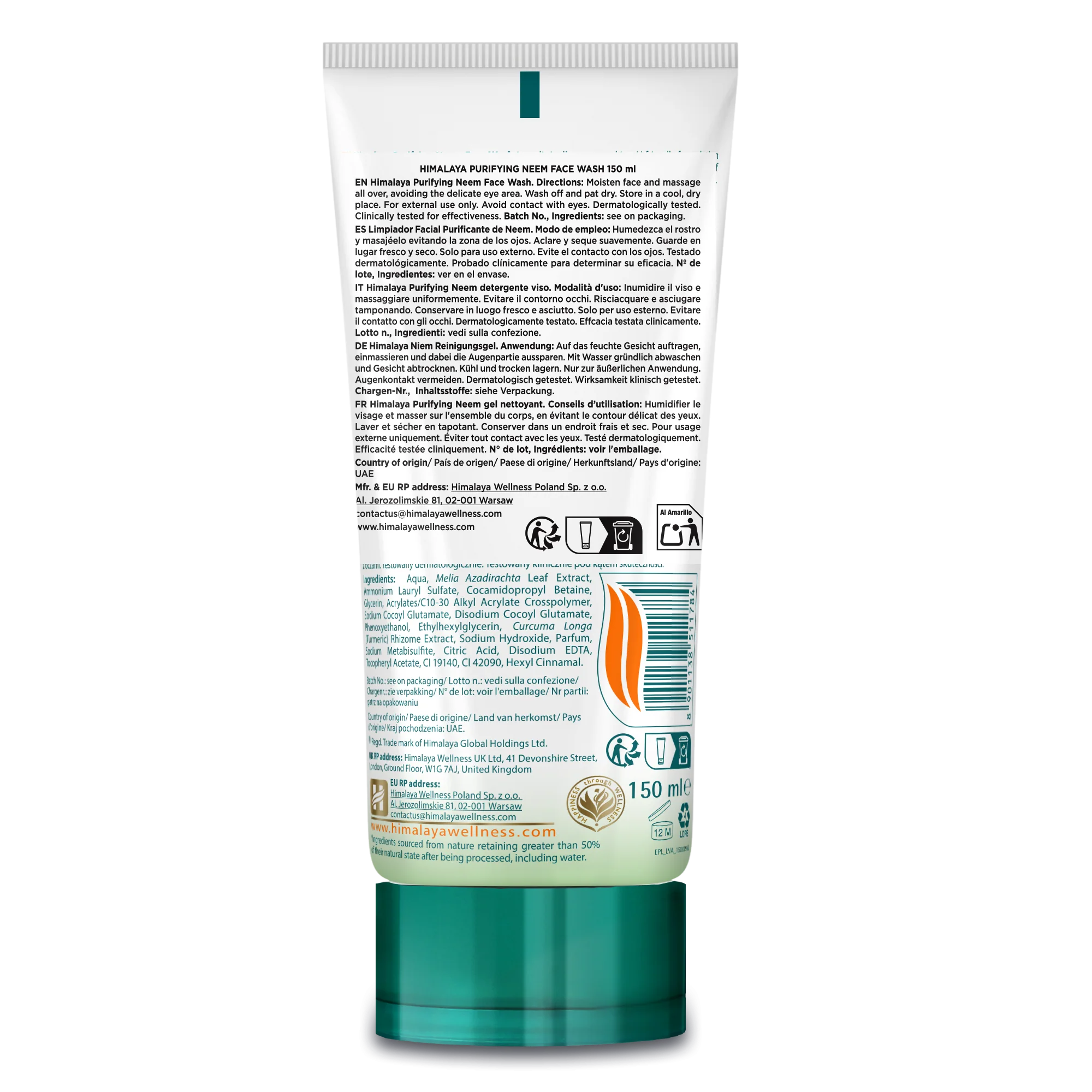 Himalaya Neem-Gesichsreinigungsgel - 150ml - Image 7